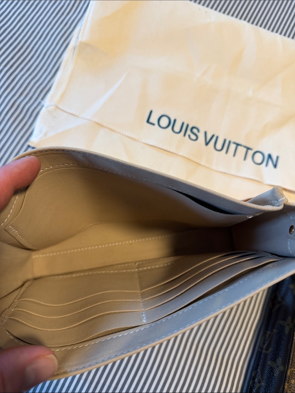 Louis Vuitton Monogram Toiletry Pouch in Brown and Gold - Picture 8 of 10